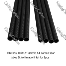 Corte de tubos de fibra de carbono y abrazaderas de carbono
